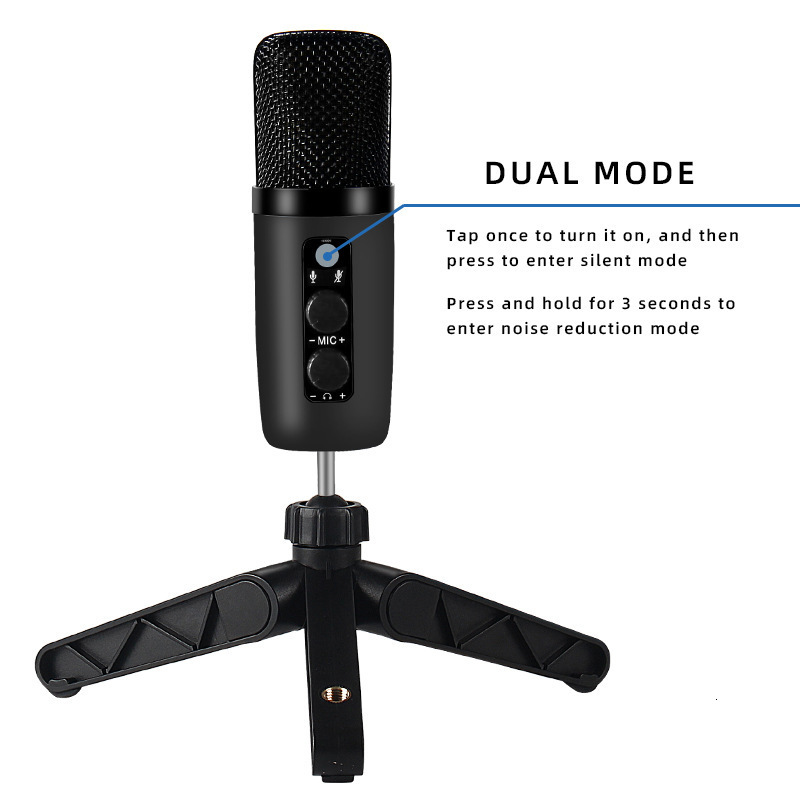 Haomuren Professional USB Streaming Podcast PC Microphone Studio Cardioid Condenser Mic Kit with Boom Arm For Recording 250715