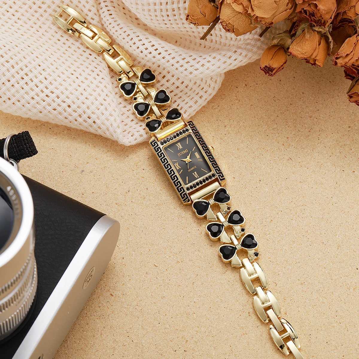 Fashion Personality Rectangar Dial -Shed Chain Quartz for Wen Suitable for ryday Wear Christmas Gift M251222