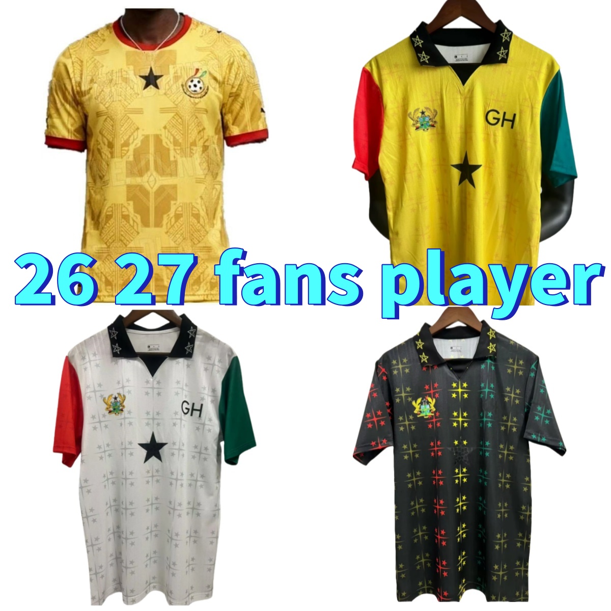 26 27 Ghana soccer jerseys 2026 Football Jersey KUDUS J.AYEW NUAMAH BUKARI FATAW KAKARI SEMENYO I.WILLIAMS 6national football shirts men kids kit