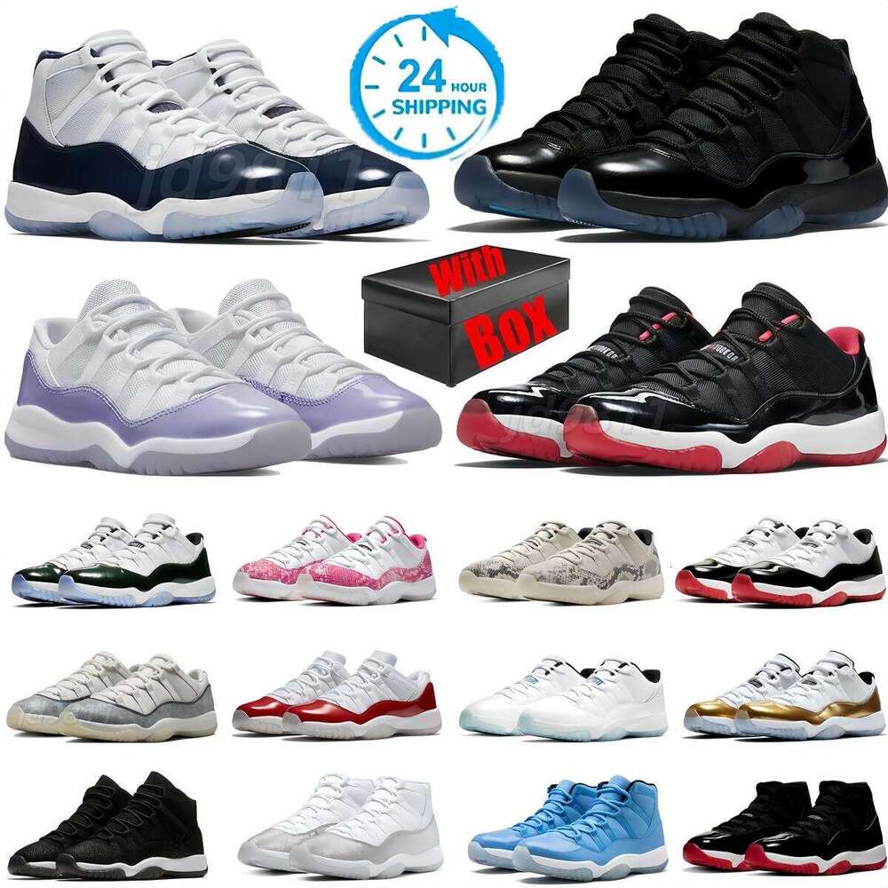 Designer Basketball Shoes 11s Sneakers Men Women Gamma Blue Black White Thunder Pink Oreo Bred Military Blue Cool Grey Mens Womens Outdoor Casual Trainers With Box