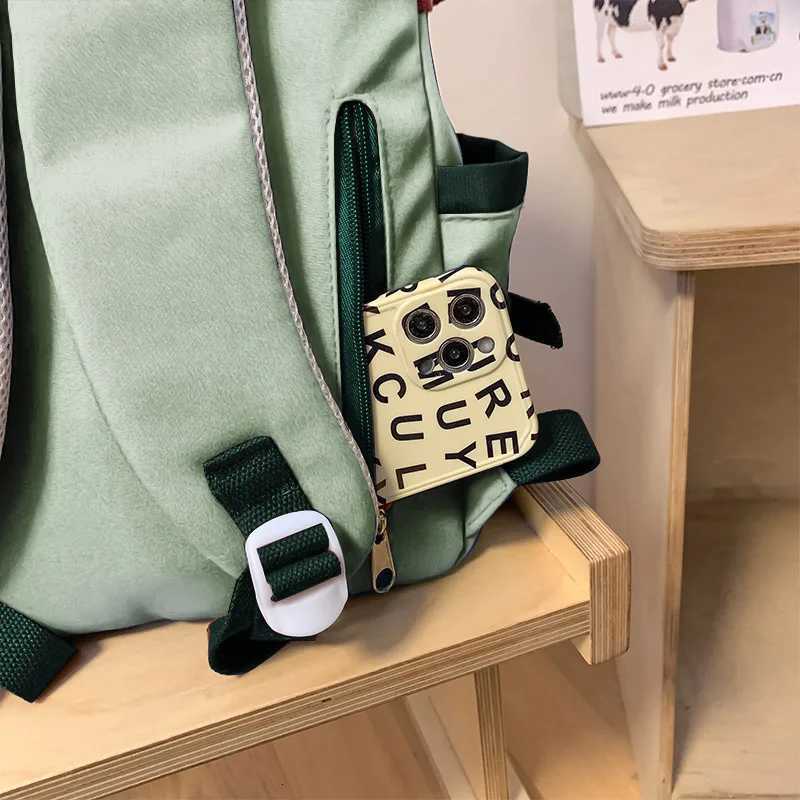 Schoolbags for s High School Students 2024 New High-Looking Large-Capacity Korean Style Simple Backpacks for s and gM251222