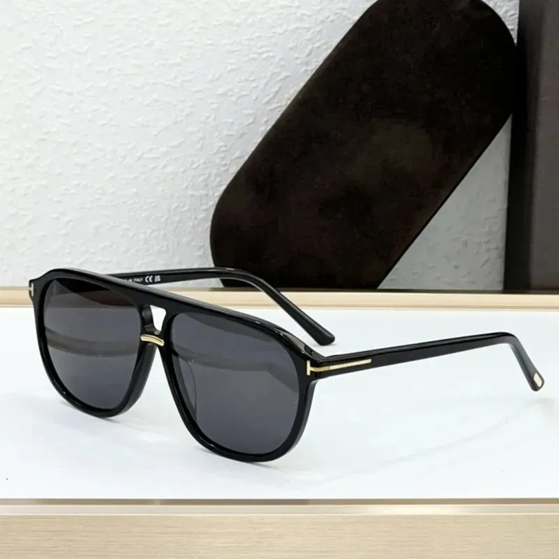 Designer POLARIZED BRUCE Sunglasses FT1026 Top Quality Men Women Classic Metal T Shades Acetate UV400 Fashion Ladies Eyeglasses Driving With Box SIZE 61-12-145 3c 26