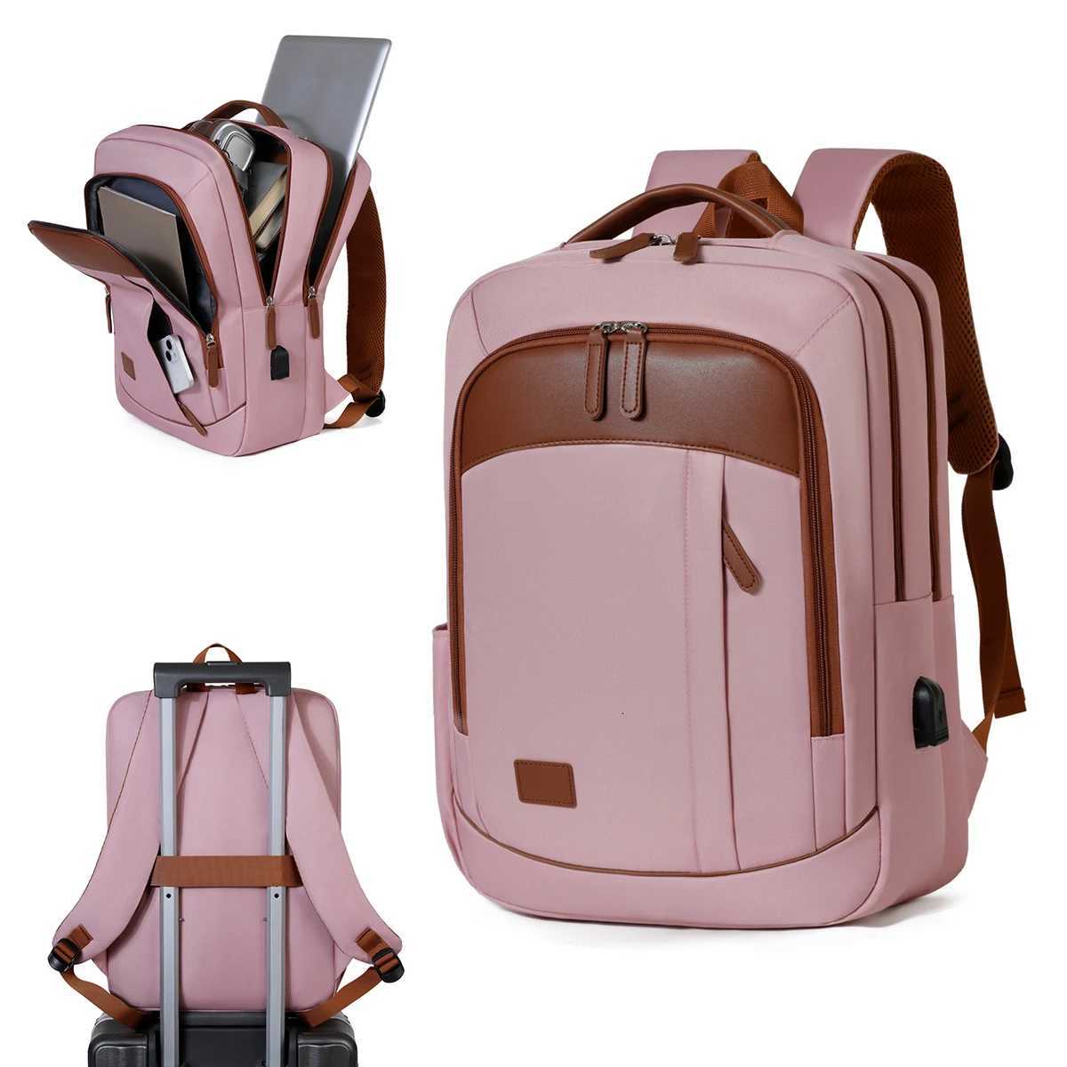 omputer Backpack for Women New LargeCapacityT ravelL ightweightB ackpackf orM enS implea ndS tylishS uitablef orB usinessT ripsa ndB oardingN oC hecke