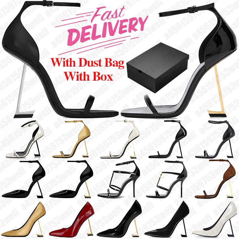 free shipping with box designer high heels women sneakers stylish Dress Shoes patent leather suede sandals open Pointed toe Party Wedding Office black gold Pumps