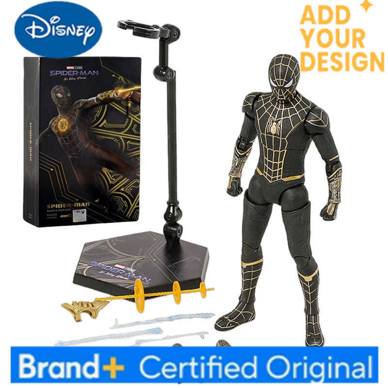 Disney ZD Toy Spider Man No Way Home Marvel legends 1/10 Peter Parker Gold Black Red Model Action Figure Adult Collectible Toy H251222