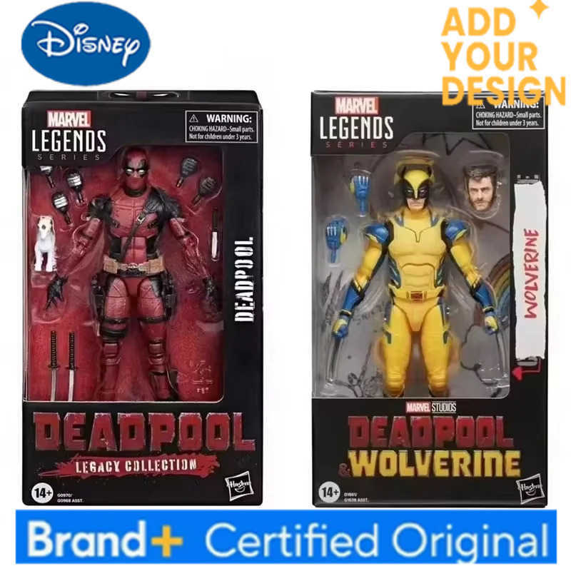 Disney New Deadpool X Wolverine Men Legend Series Action Figure Wade Winston Wilson Figures Joint Mobility Model Collection Toys Gifts H251222