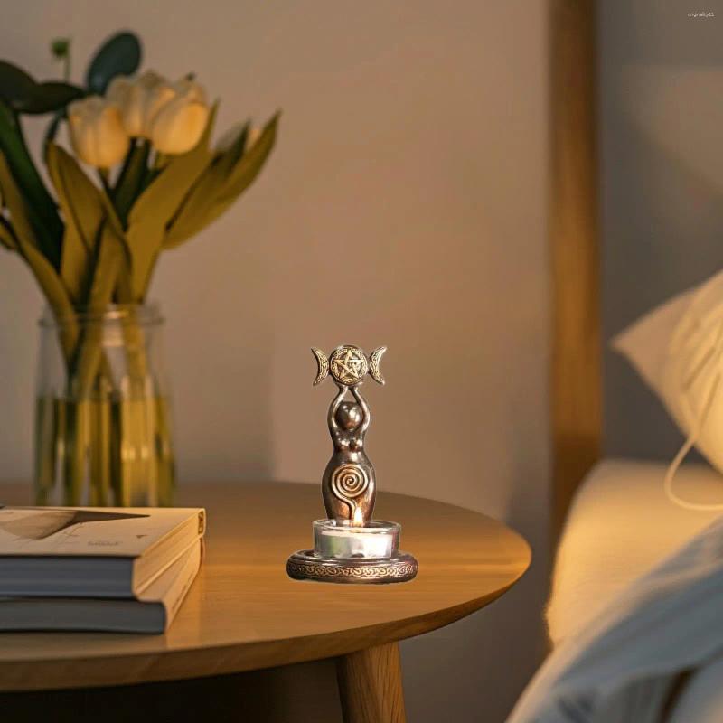 Candle Holders Resin Ornament Candelabrum Tea Light Holder Decorative For Tabletop Table Centerpiece Anniversary Dining Room Birthday H260310