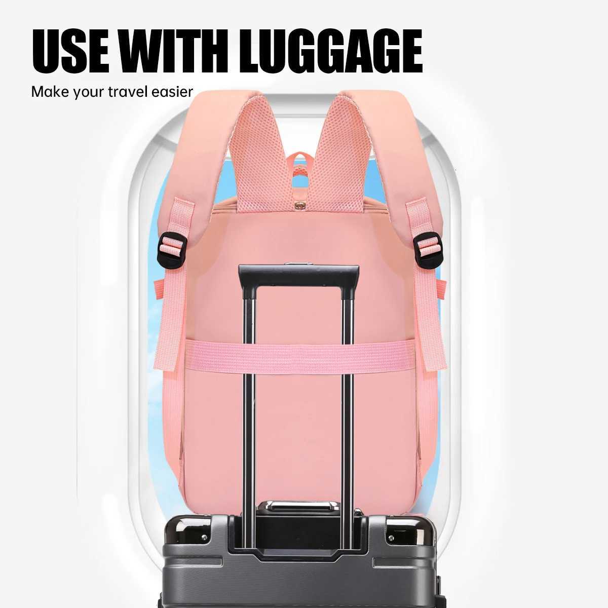 Backpack Mens Luggage Bag Large-Capacity Student School Bag Womens Business Trip Computer Bag Short-Distance Travel Backpack Multi-Purpose Travel Momm