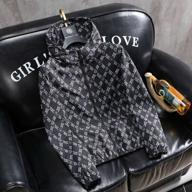 Men's Spring Autumn 2024 Trendy Slim Fit Hooded Jacket Outerwear Coat