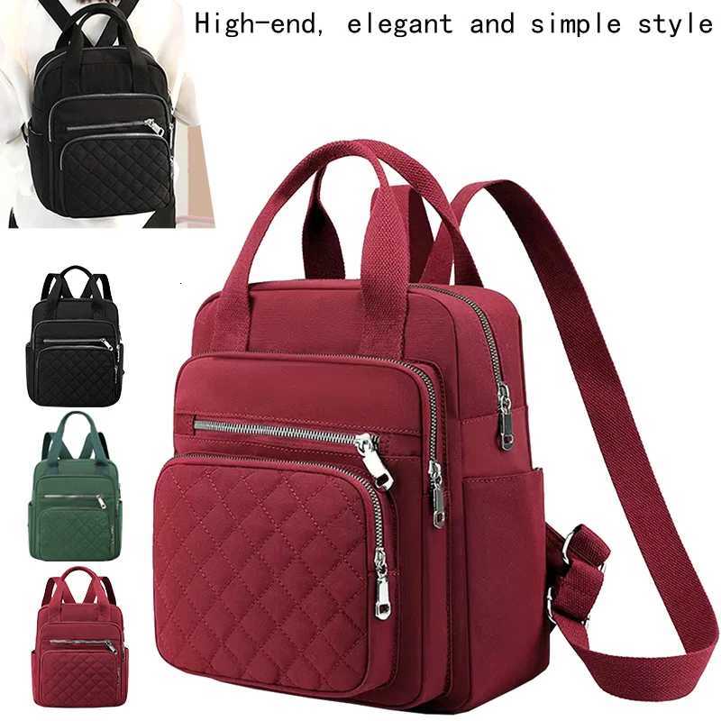 Neutral style backpack for men and women suitable for travel handbags with multiple pockets made of nylon materialM251222