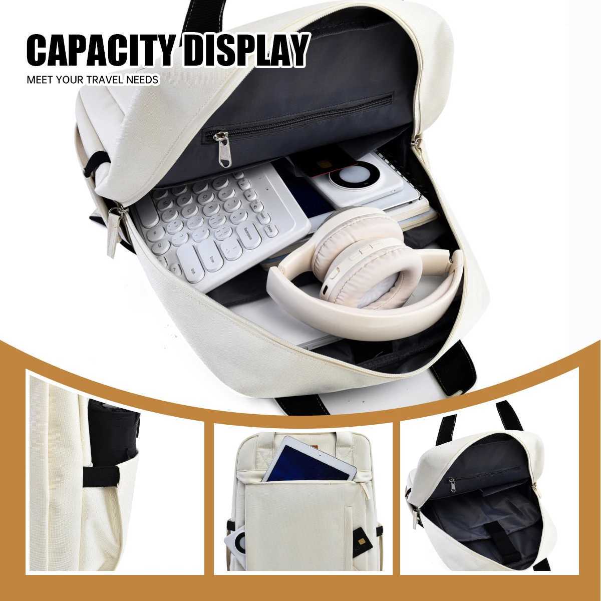 Backpack for Men Large Capacity for Commuting Outdoor Travel Laptop Bag School Bag Womens Business Backpack Business Trip Conference College StudentM2