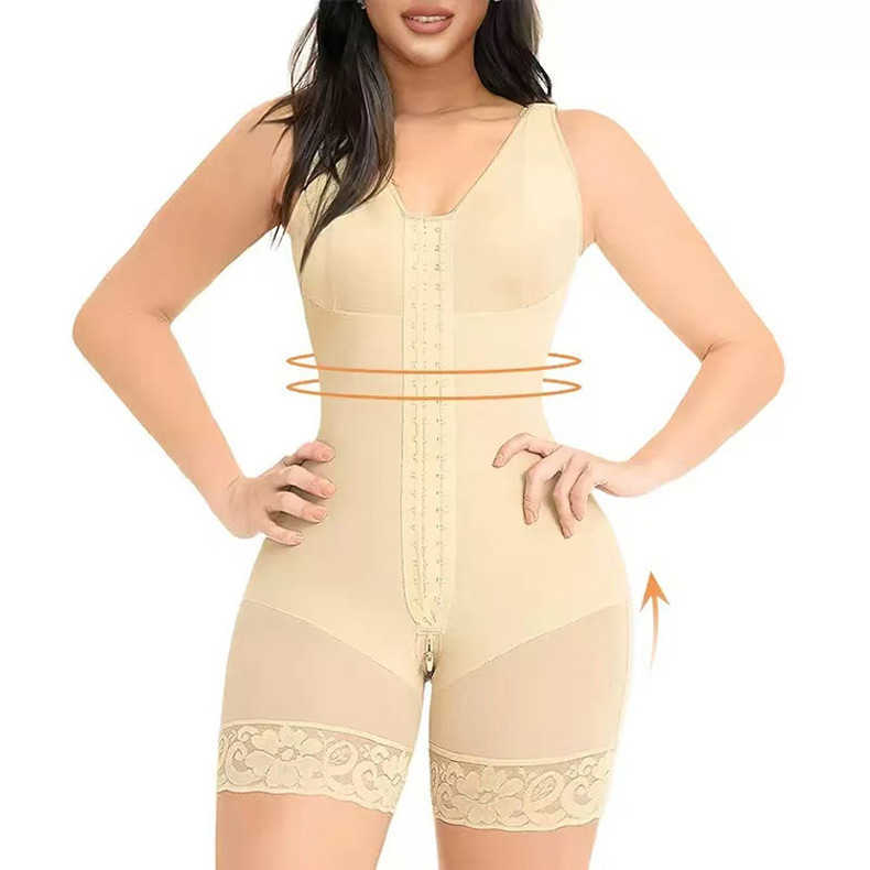 High Compression Open Chest Sleeveless Jumpsuit Women Body Shapewear Waist Corset Shaping Hip Lifting Underwear XJ250614