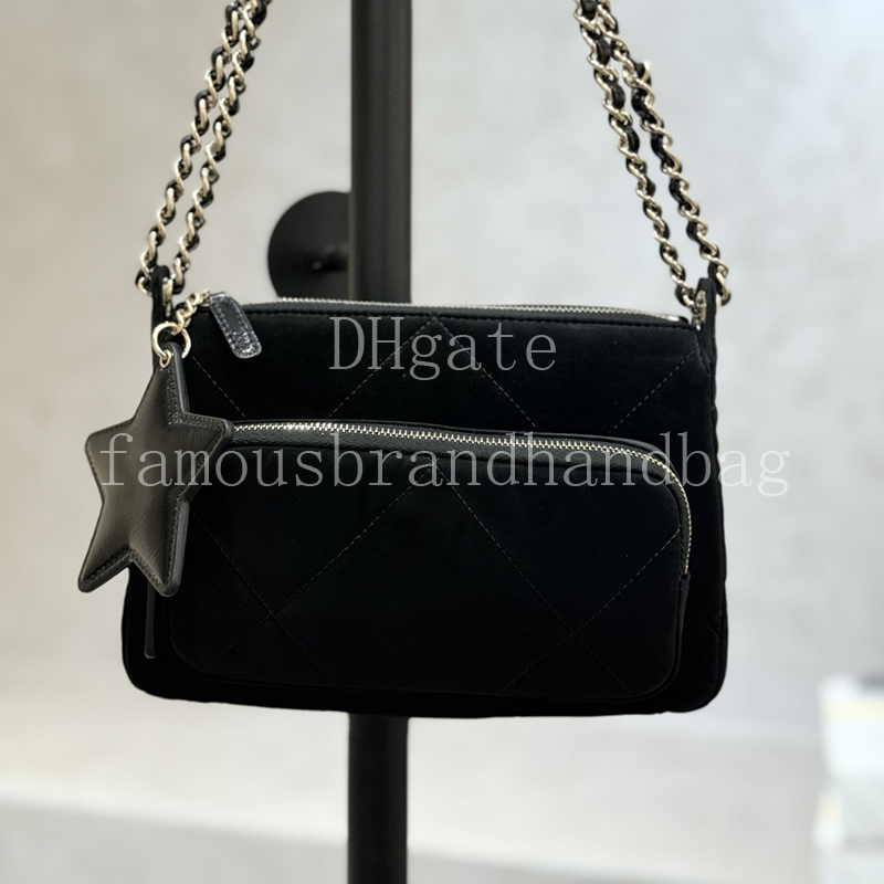 Master quality Winter Ski Collection Crossbody bag Velvet Camera Bag Designer Shoulder Bag Women Chain Bag With Box 25NAS4771A