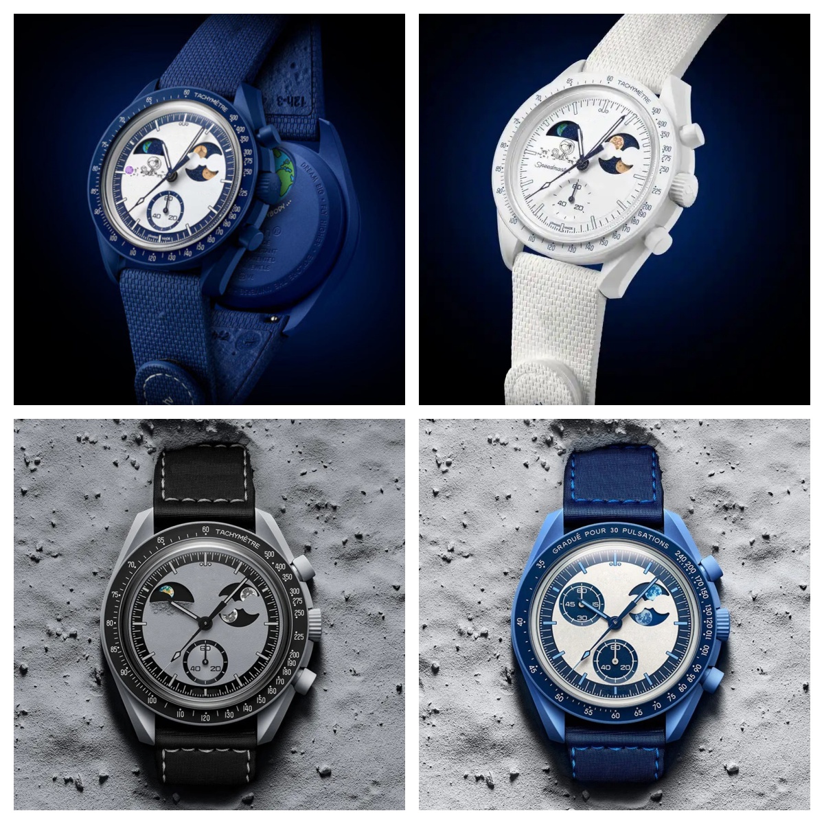 Cold Moon Bioceramic Planet Mens Watches Full Function Quarz Chronograph Watch Mission To Mercury 42mm Nylon Luxury Watch Limited Edition Master Wristwatches 2026