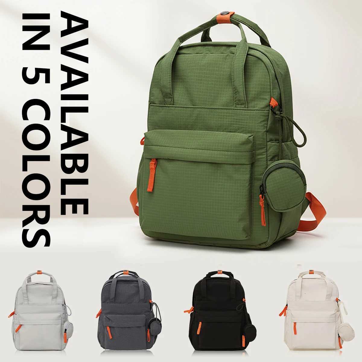 Autumn and Winter New Small Plaid Backpack Korean Style High School Student Schoolbag Female College Student Outdoor Backpack Male Travel Sports Hikin