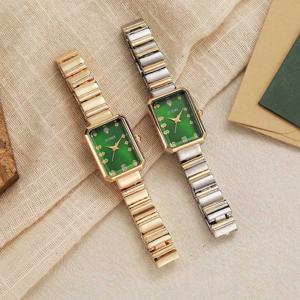 New retro square drill dot dial wens wrist with fashionable design sense and versatile quartz movement M251222