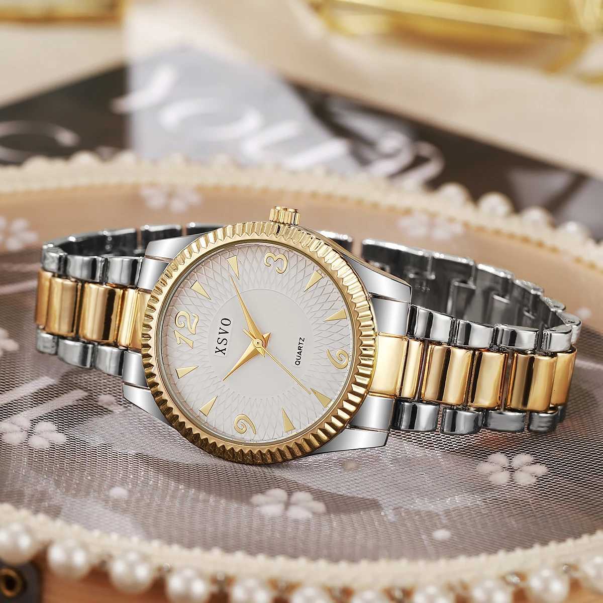 Fashion Round Dial Alloy Material Wens Quartz Set of 7 Suitable for Christmas and Thanksgiving Gifts M251222