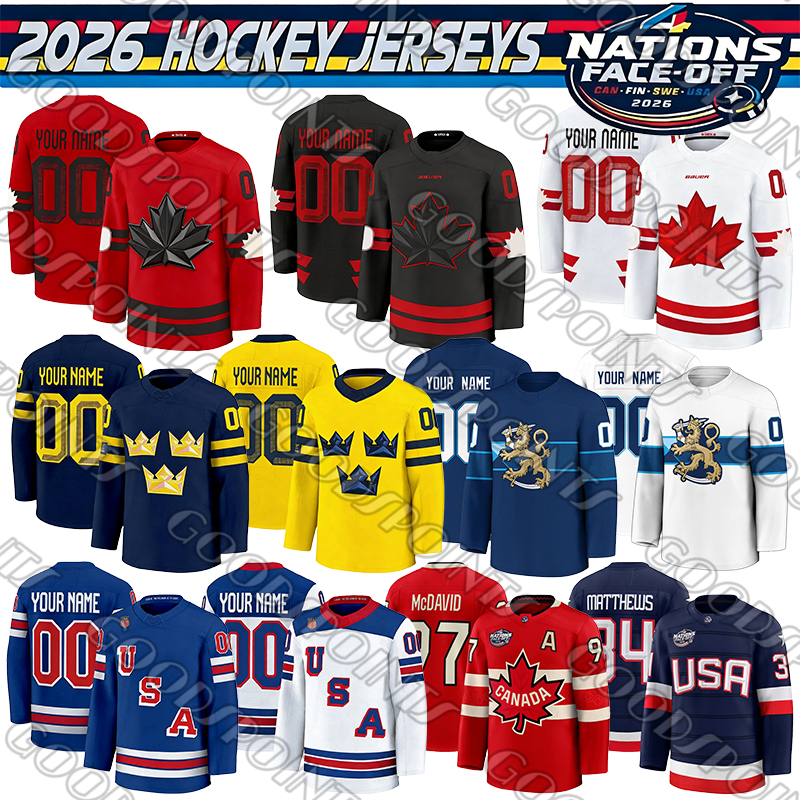 usa hockey jersey 2026 Four Nations 4 Nations face-off jersey Finland Winter jersey team canada hockey jersey 2026 canada jersey Sweden jersey United States jersey