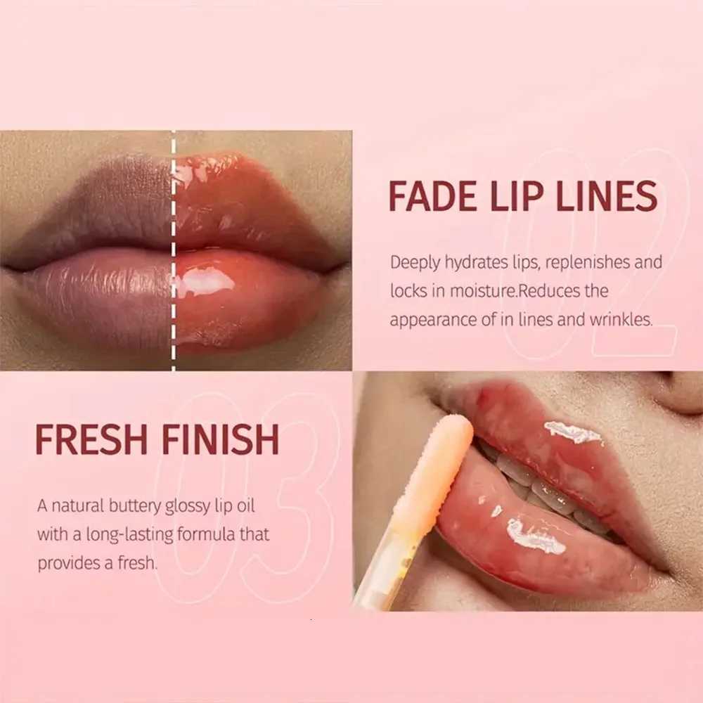 Long Lasting Hydrating Lip Gloss High Quality Sweat Proof Non Sticky Lightweight Fade Lip Lines Shine Christmas GiftT251222