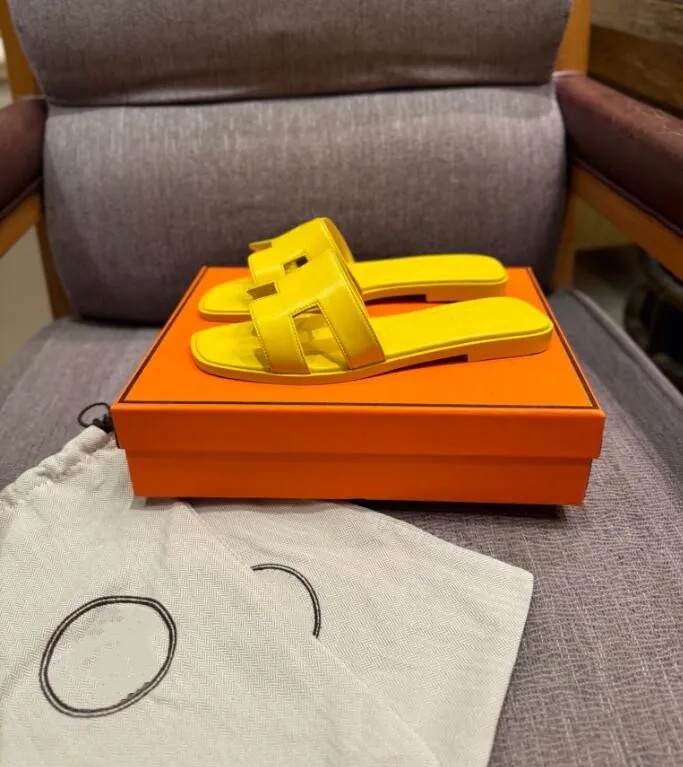 designer sandal oran sandals fashion women slippers platform slidesshoes bottom fur flip flops summer casual beach sandal real leather top quality wit