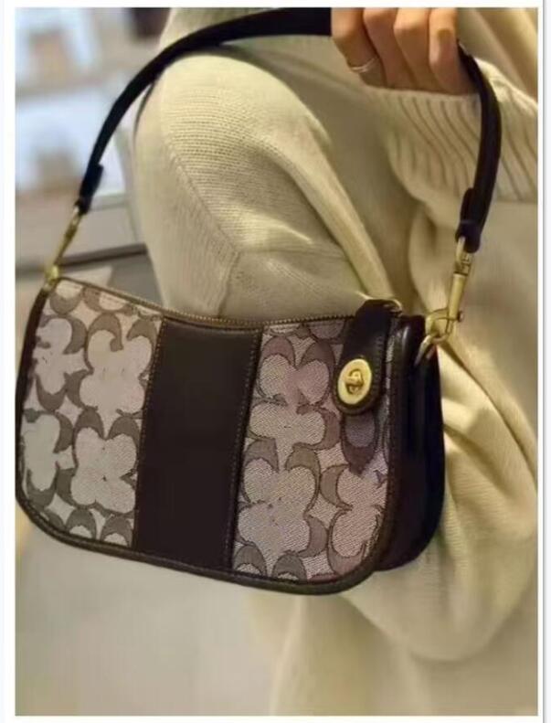 Wholesale Ladies Fashion Bag Shoulder Bag Underarm Bag Designer Simple Bag Mini Handbag Underarm Bag Classic Peplum Purse Wallet Alphabet Bag 6740