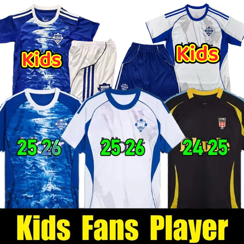 25 26 CUTRONE Como JERSEY 1907 soccer Jerseys Fans 3rd 2025 2026 football shirt men camisas de futebol black fourth uniforms A.DIAO NICO PAZ kits