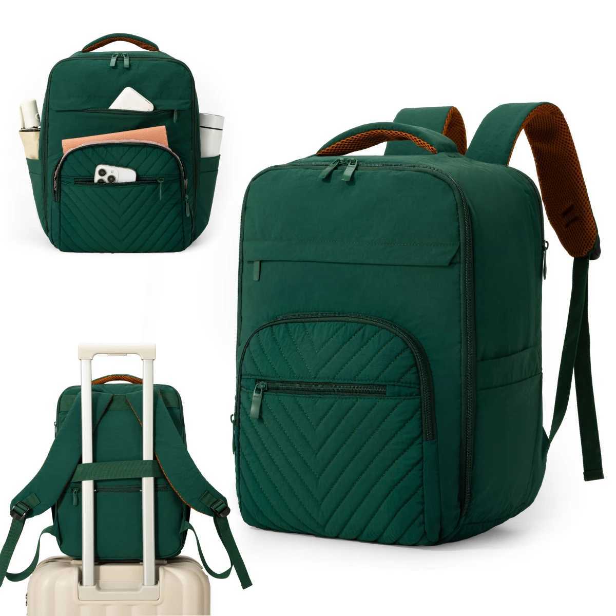 Backpack for Women Simple Business Commuter Backpack Large Capacity Laptop Bag Water-Resistant Versatile Travel Bag College Student Backpack Work BagM