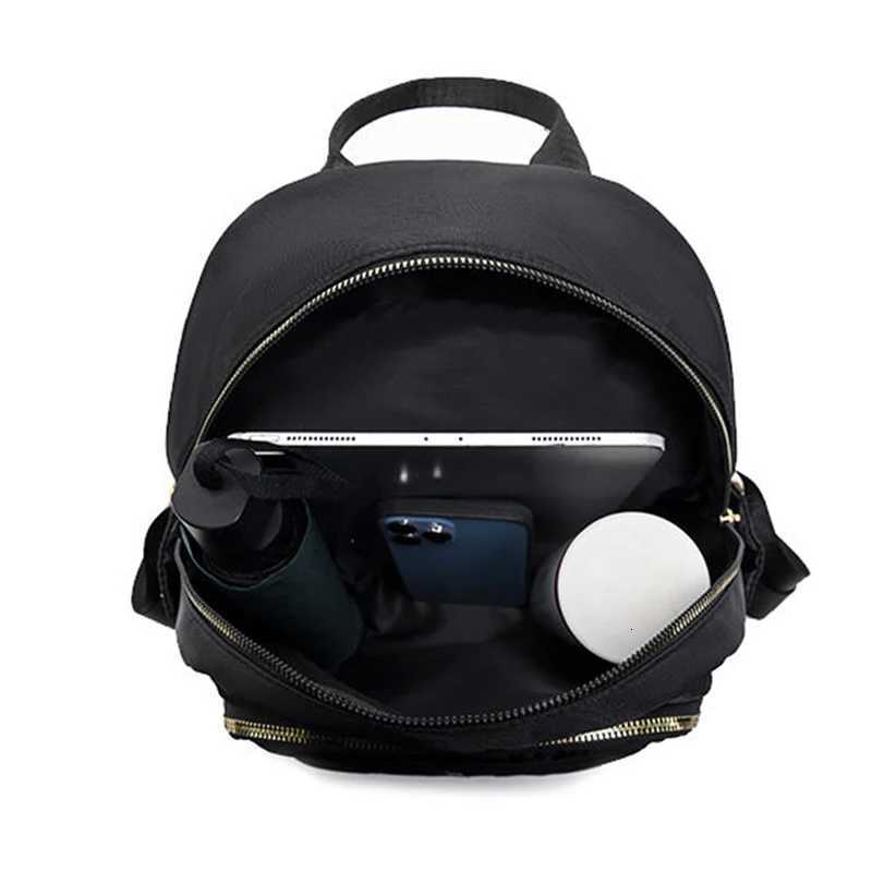 Womens fashion Oxford cloth double shoulder bag with embroidery and adjustable crossbody strapM251222