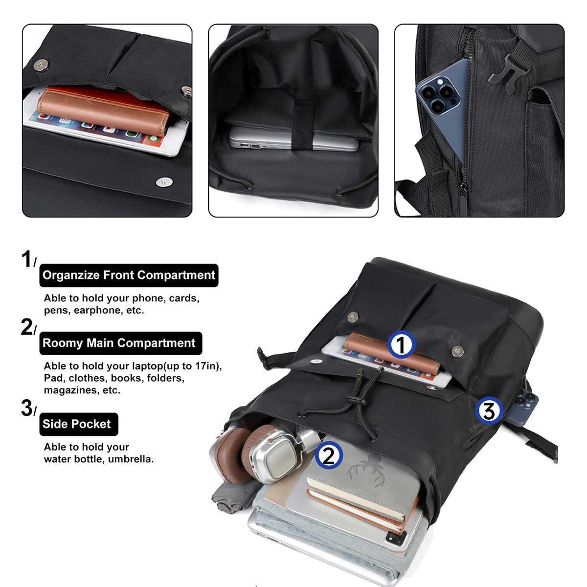 Fashionable Classic Business Backpack for Men and Women Trendy Laptop Bag Travel Large-Capacity Backpack for Work Commuting and BoardingM251222