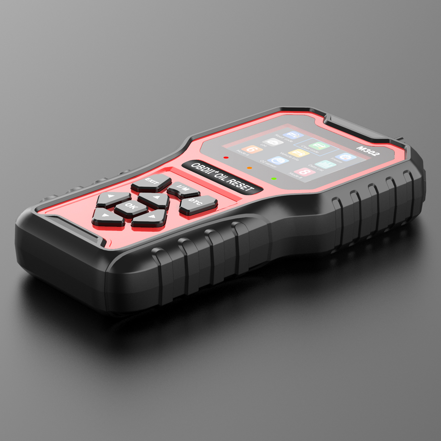 M302 OBD2 Scanner: Read/Clear Codes, Reset Service Light, Live Data, 2.8" Color Screen, 40K+ DTCs, 11 Lang, All 9 Protocols & CAN Support. (124 c