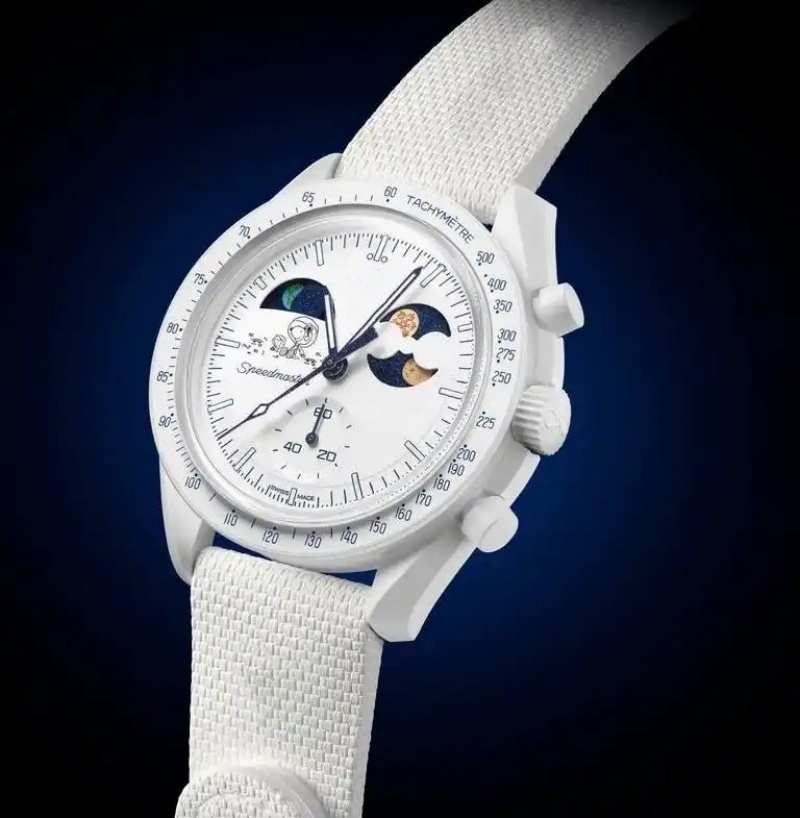 NEW Bioceramic Planet Moon Mens Watches Full Function Quarz Chronograph Watch Mission To Mercury NEPTUNE 42mm Nylon Luxury Watch Wristwatches Cold Moon