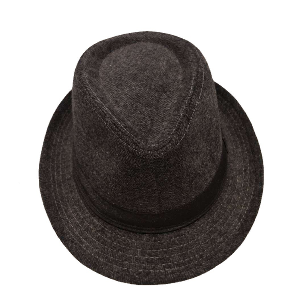 Retro Autumn Winter Warm Women Mens Blend Oval Top Cap Fedora Pork Pie Bowler Hat 56-59cm 241227