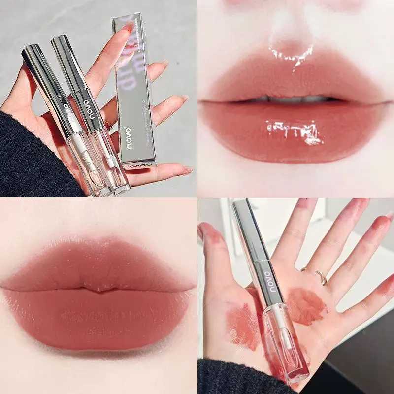 Double-Ended Lipstick Lip Gloss Long-Lasting Waterproof Glossy Lip Gloss Rich Moisturizing LipstickT251222