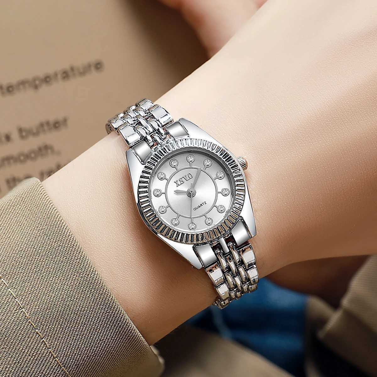 Fashionable and Elegant Round Small Dial with Steel Band Wens Quartz for Christmas and Halloween Gifts M251222