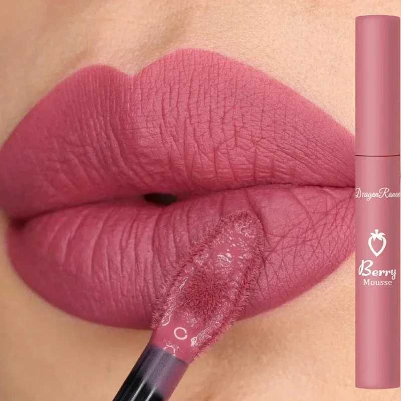Nude Matte Lip Gloss 12 Colors Long-lasting Velvet Lipstick Waterproof Non-fade Non-stick Cup Lipsticks Women Makeup CosmeticT251222