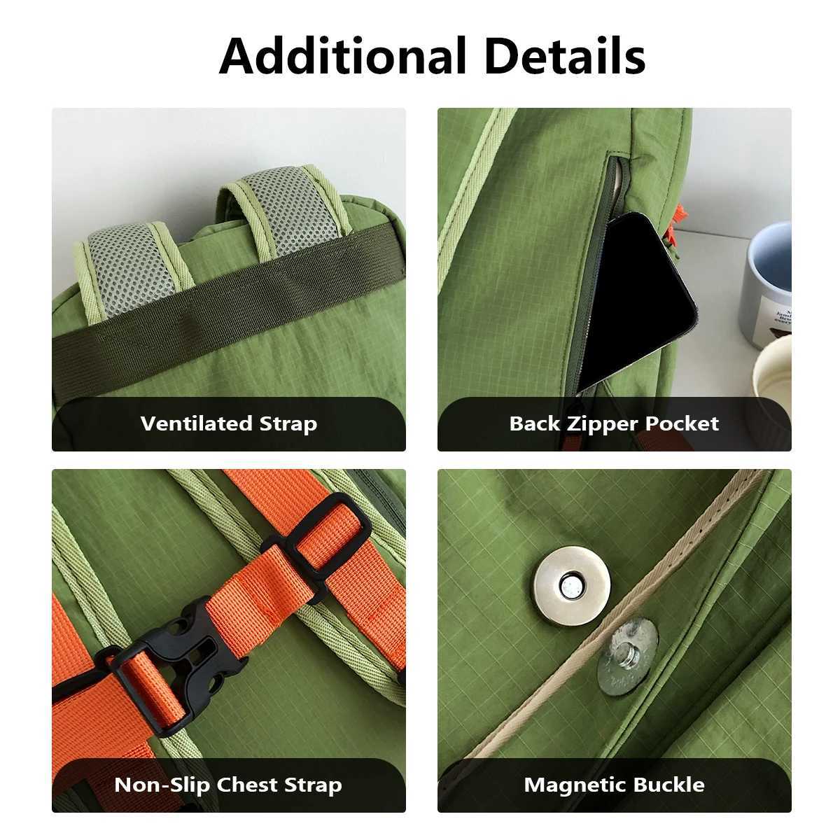 Autumn and Winter New Small Plaid Backpack Korean Style High School Student Schoolbag Female College Student Outdoor Backpack Male Travel Sports Hikin