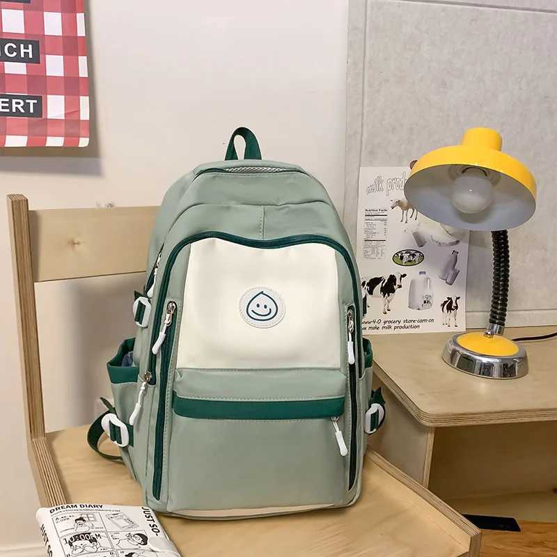 Schoolbags for s High School Students 2024 New High-Looking Large-Capacity Korean Style Simple Backpacks for s and gM251222