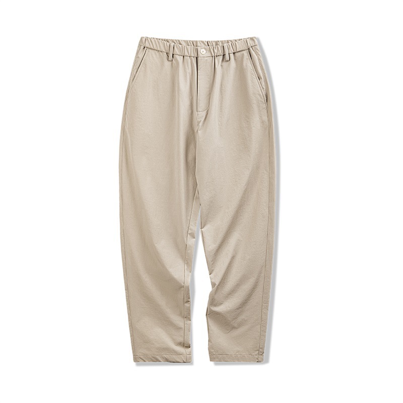 WOZK Casual Straight Clean Fit Suit Pants Men's Spring Wrinkle-Resistant Tapered Office Pants Solid Color Versatile Trousers