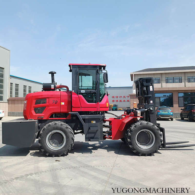 Economical Diesel Rough Terrain Forklift Low Total Cost Of Ownership