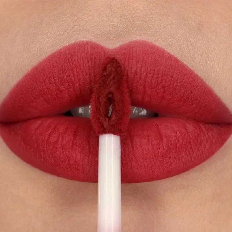 Nude Matte Lip Gloss 12 Colors Long-lasting Velvet Lipstick Waterproof Non-fade Non-stick Cup Lipsticks Women Makeup CosmeticT251222