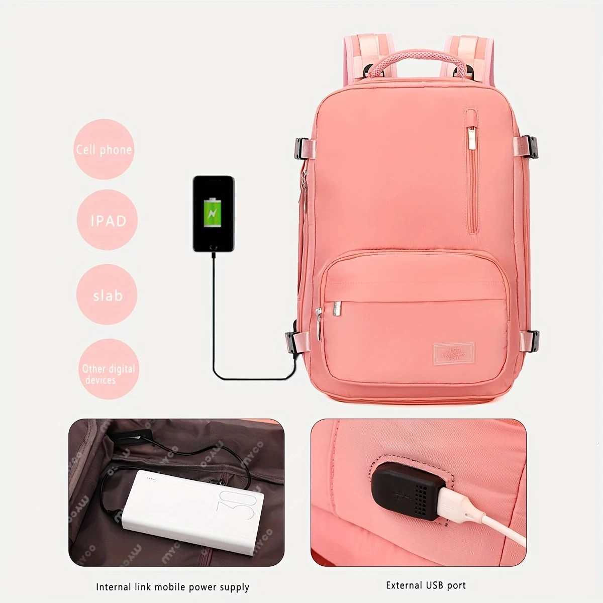 Travel Backpack Mens Business Backpack School Bag with Shoe Warehouse Large-Capacity Laptop Waterproof Fashion BackpackM251222