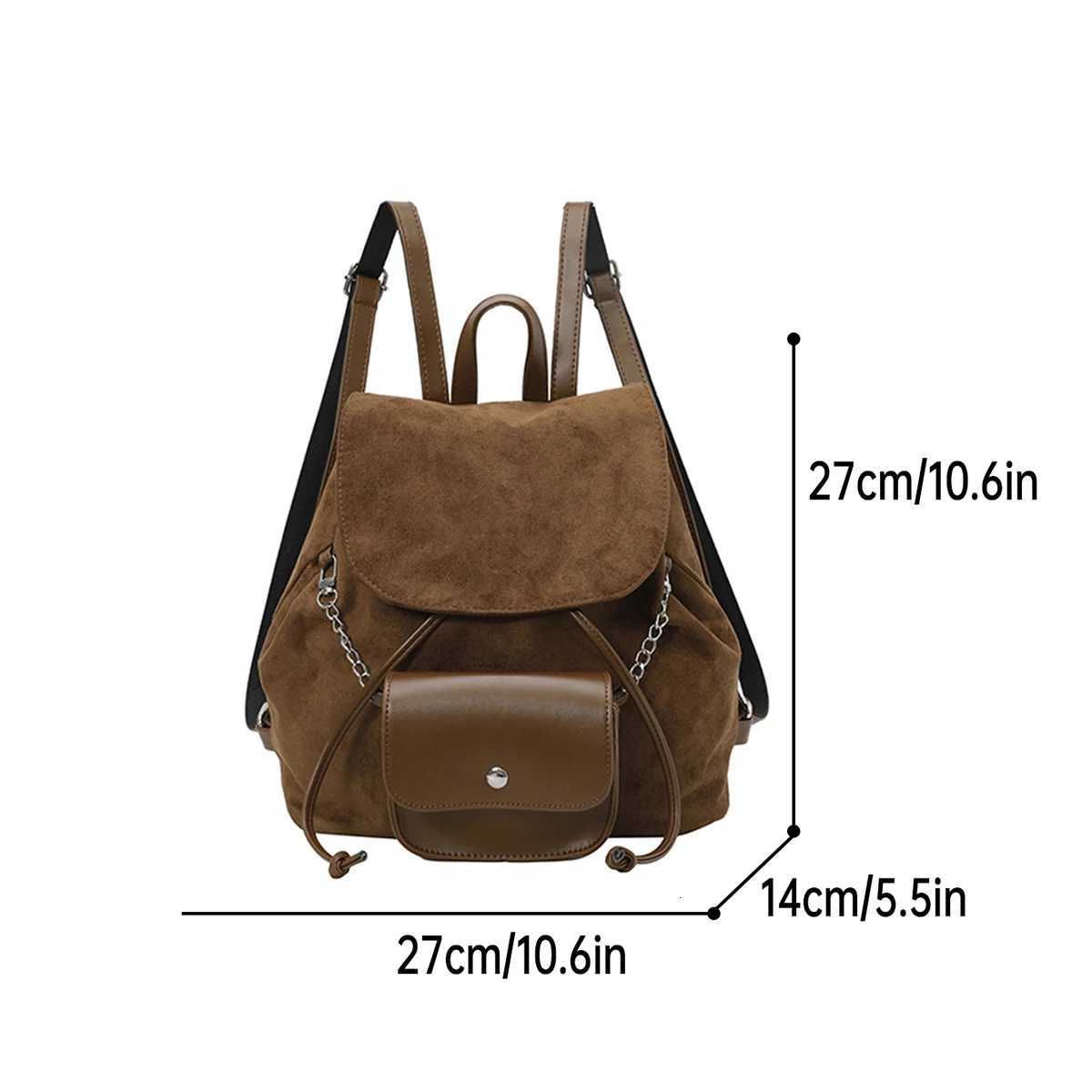 Preppy Style Backpack for Women 2025 New Autumn and Winter Accessible Niche HighEndB ackpackf orS mallP eopleF emaleS tudentsA ttendingC lassa ndC omm