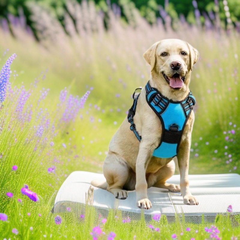 New Reflective Dog Vest Harness for Big Dogs Comfortable Adjustable Pet Harness with Leash Hook