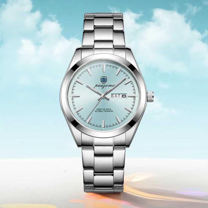 New Luxury Military Man Round Waterproof Luminous Date Week Men Stainl Steel Quartz Mens es Relojbox 2025 M251222