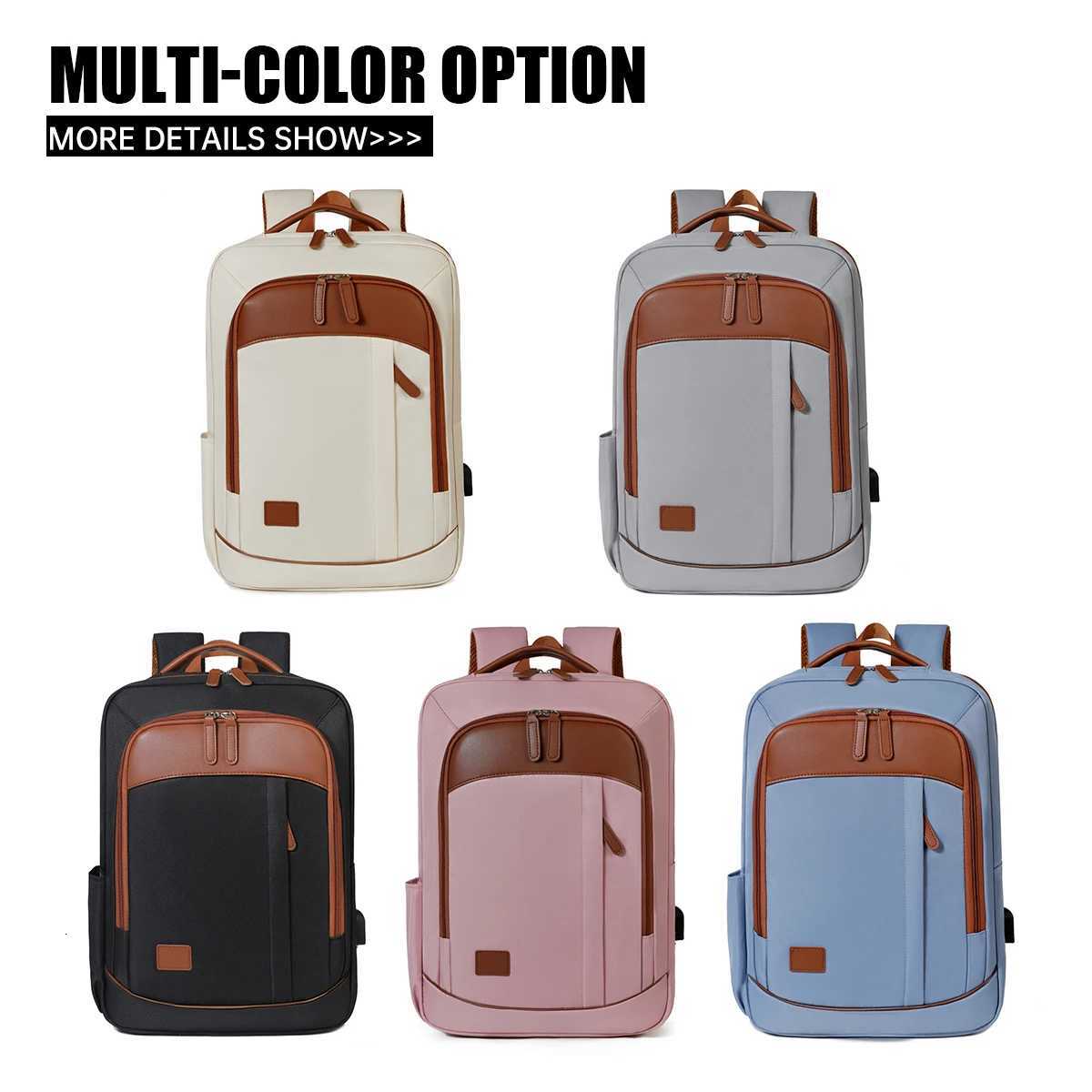 omputer Backpack for Women New LargeCapacityT ravelL ightweightB ackpackf orM enS implea ndS tylishS uitablef orB usinessT ripsa ndB oardingN oC hecke