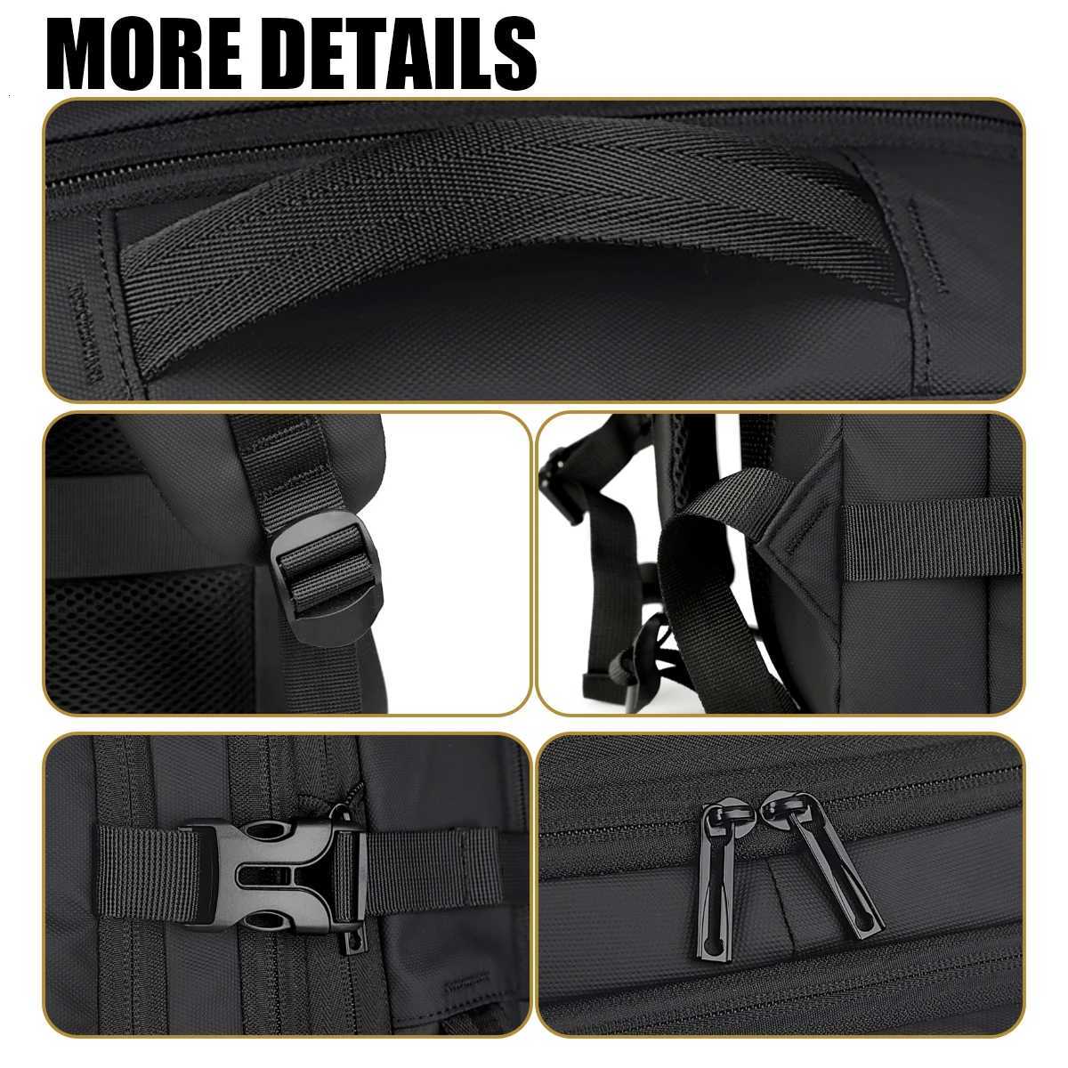 Mens Business Commuter Backpack Large-Capacity 16-Inch Computer Bag for Business Trips College Student School BagM251222