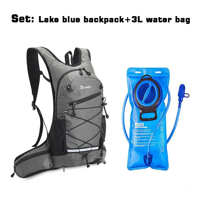 Bicycle Water Bag Set 3L Water Bladder Rucksack Outdoor Sports Knapsack MTB Cycling Hiking Climbing Running Hydration Backpack 251218
