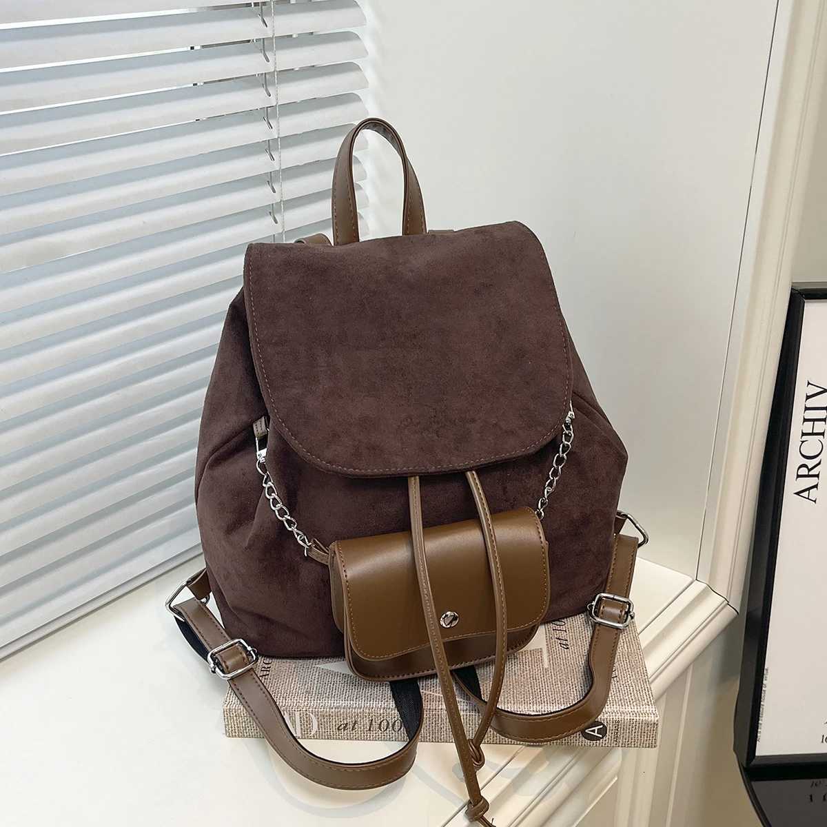 Preppy Style Backpack for Women 2025 New Autumn and Winter Accessible Niche HighEndB ackpackf orS mallP eopleF emaleS tudentsA ttendingC lassa ndC omm