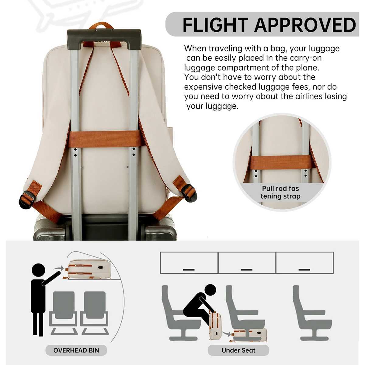 Large-Capacity Travel Multi-Functional Backpack College Student Bag Womens Carry-On Bag No Checked-In Luggage Computer Business Bag for MenM251222