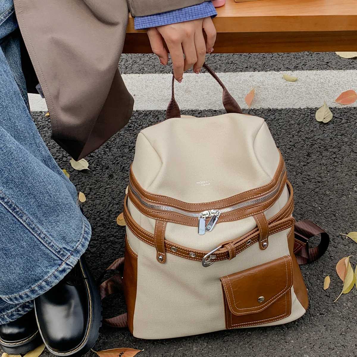 Backpack for Women Lightweight Travel New Style Commuter Student School Bag Large Capacity Travel Backpack Laptop Bag for Work Shopping HikingM251222